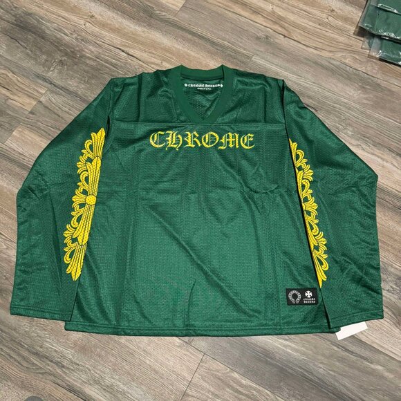 Chrome Hearts Other - Chrome Heart Mesh Jersey (Green/Yellow)